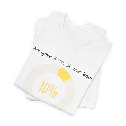 We Gave It 10% Of Our Best