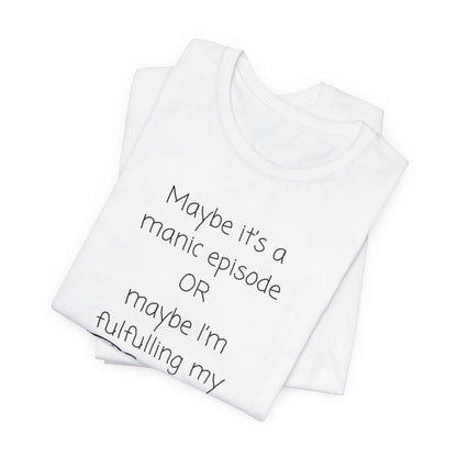 Manic Episode Or Destiny